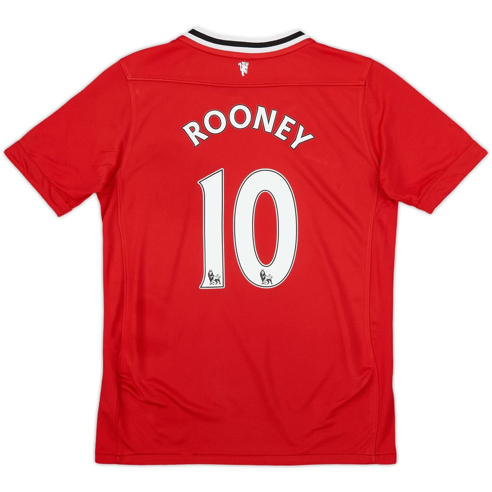 2011-12 Manchester United Home Shirt Rooney #10 - 8/10 - (M.Boys)