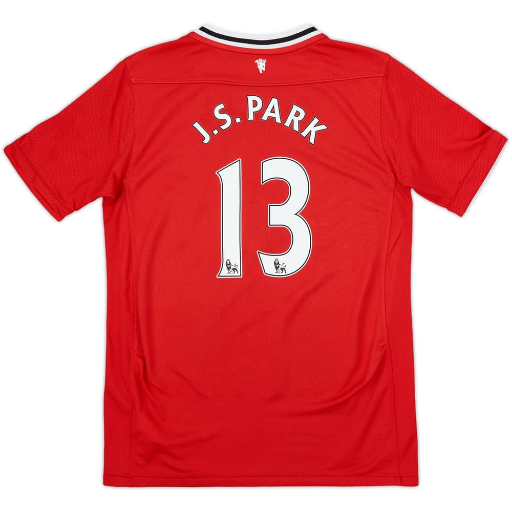 2011-12 Manchester United Home Shirt J.S.Park #13 - 7/10 - (L.Boys)