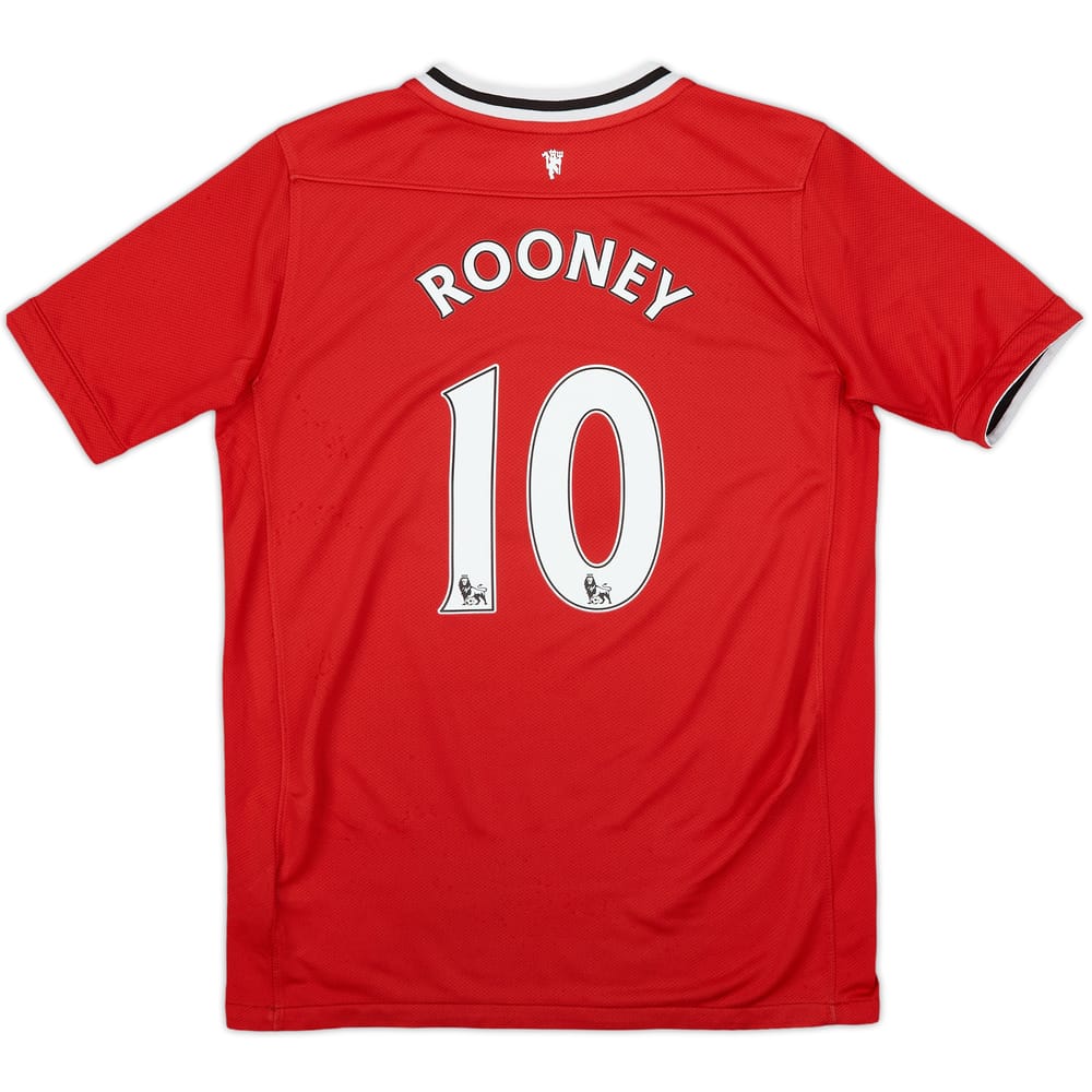 2011-12 Manchester United Home Shirt Rooney #10 - 7/10 - (L.Boys)
