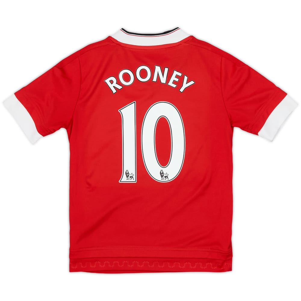 2015-16 Manchester United Home Shirt Rooney #10 - 8/10 (7-8 Years)