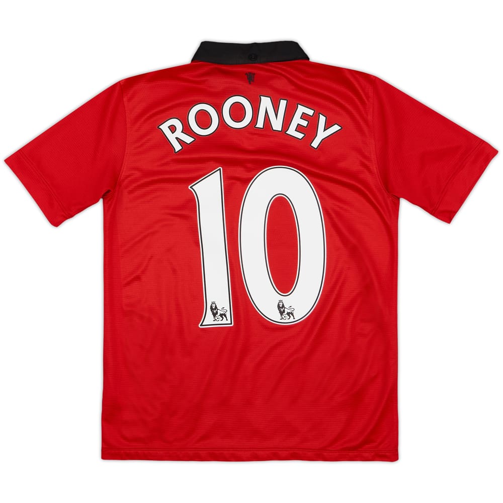 2013-14 Manchester United Home Shirt Rooney #10 - 7/10 - (L.Boys)