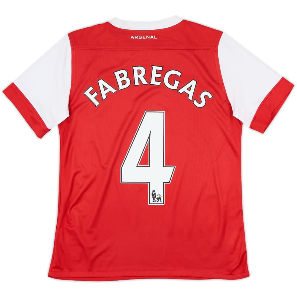 2010-11 Arsenal Home Shirt Fabregas #4 - 7/10 - (L.Boys)