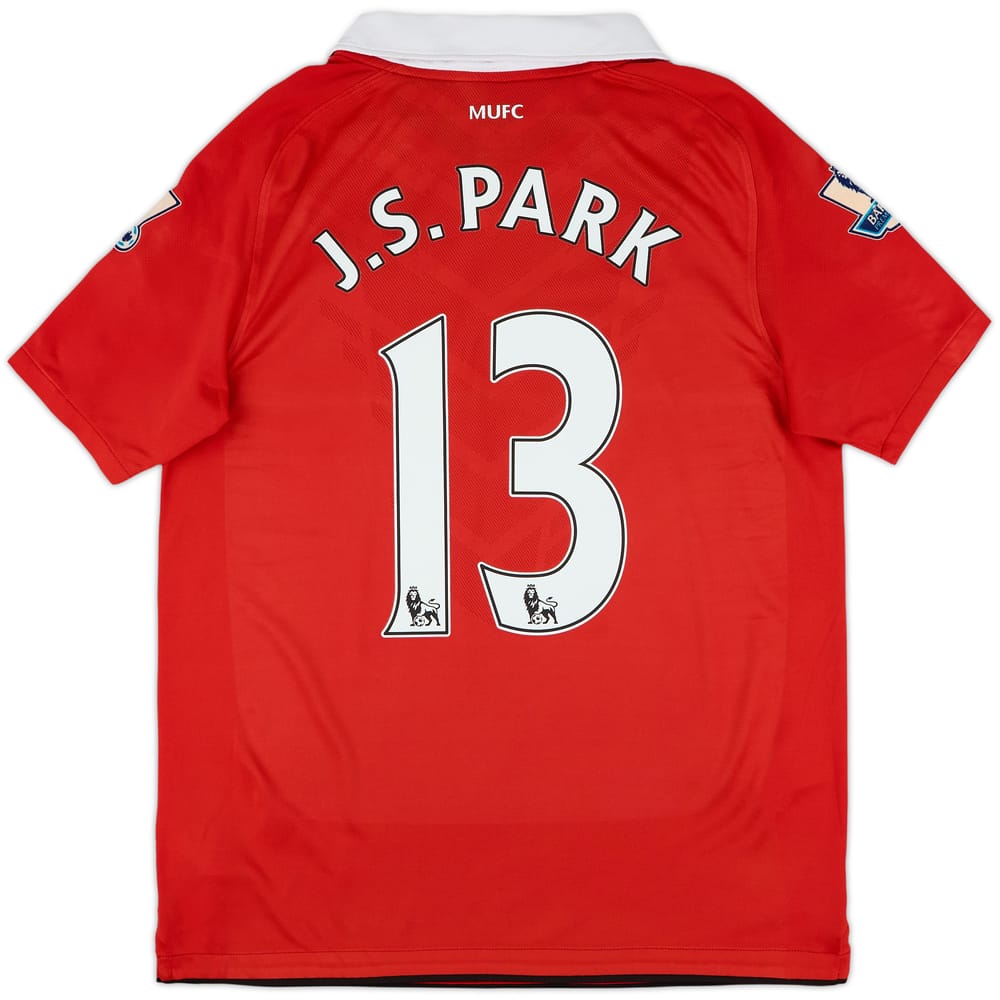 2011-12 Manchester United Home Shirt J.S.Park #13 - 7/10 - (XL.Boys)