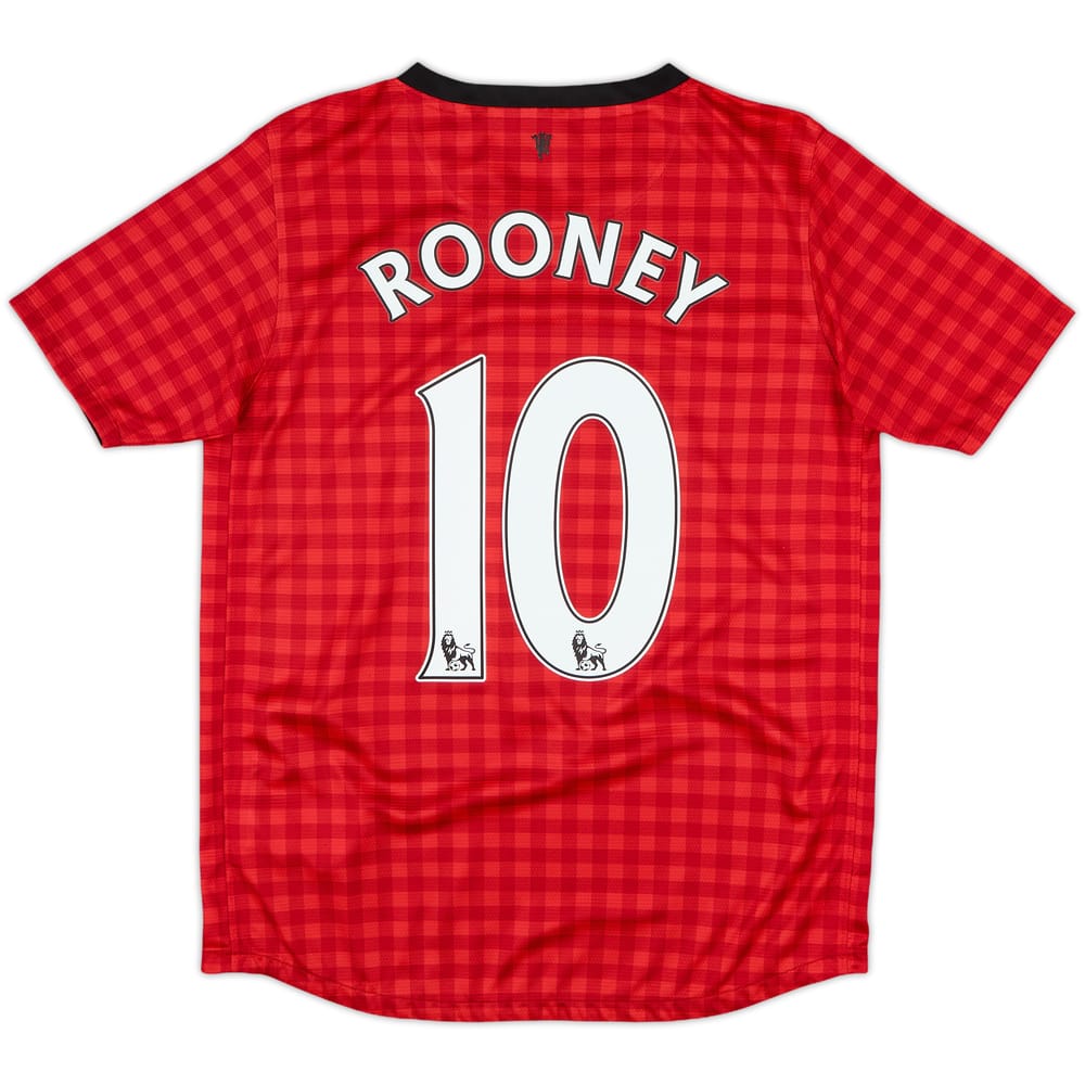 2012-13 Manchester United Home Shirt Rooney #10 - 8/10 - (XL.Boys)