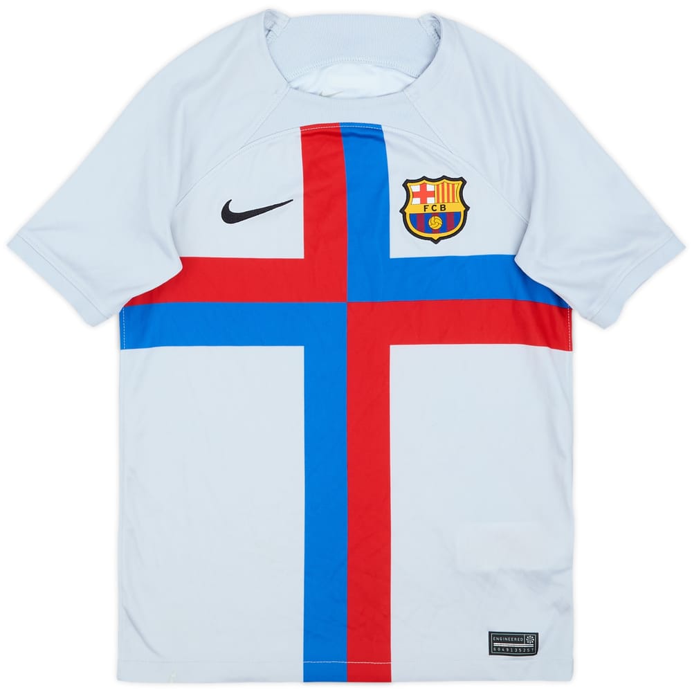 2022-23 Barcelona Third Shirt - 9/10 - (M.Boys)