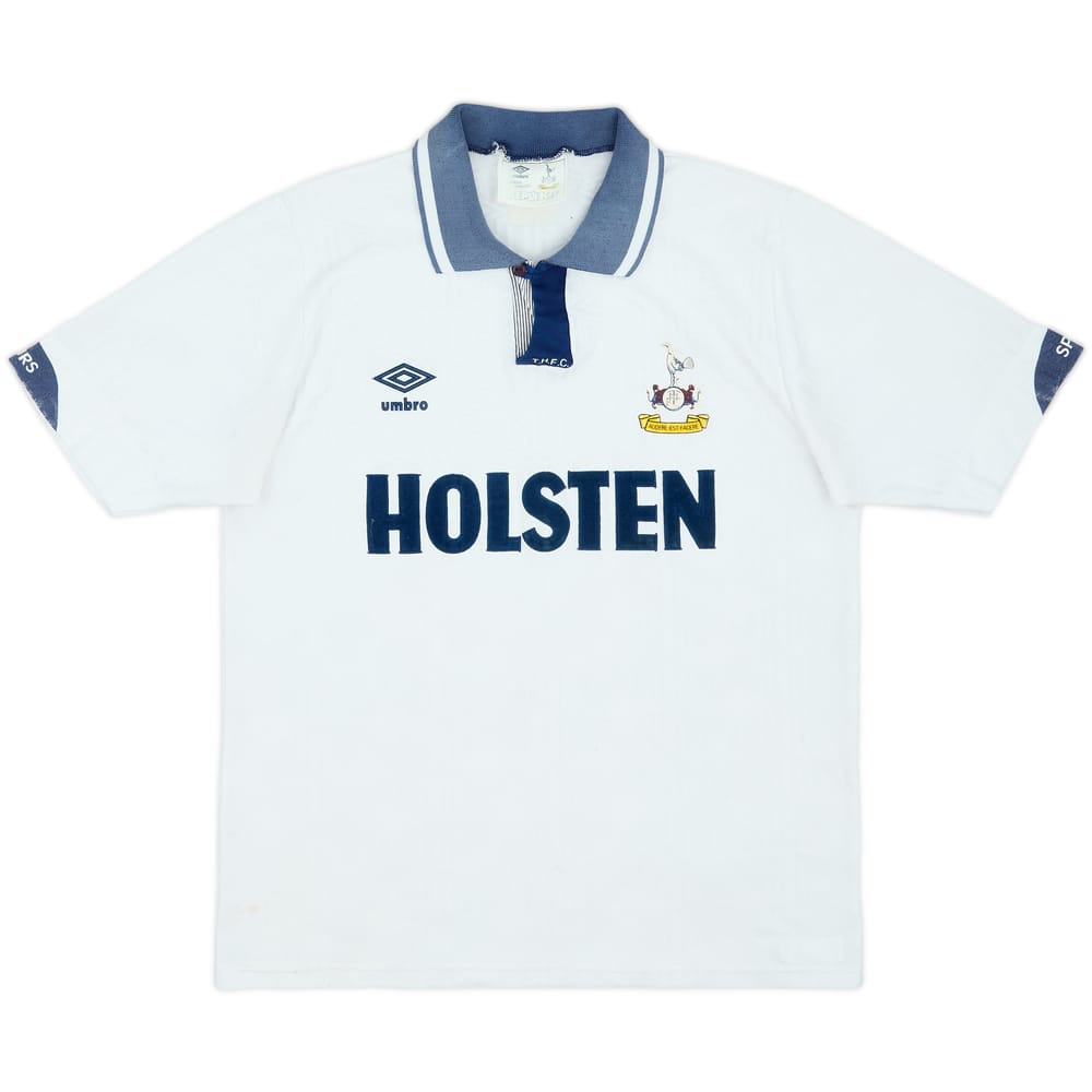 1991-93 Tottenham Home Shirt - 6/10 - (L)