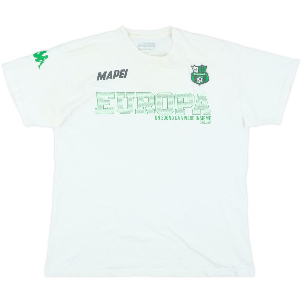 2016-17 Sassuolo 'Europa' Kappa Cotton Tee - 6/10 - (L)