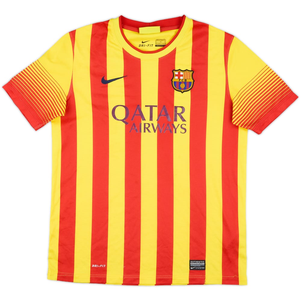 2013-15 Barcelona Away Shirt - 8/10 - (XL.Boys)