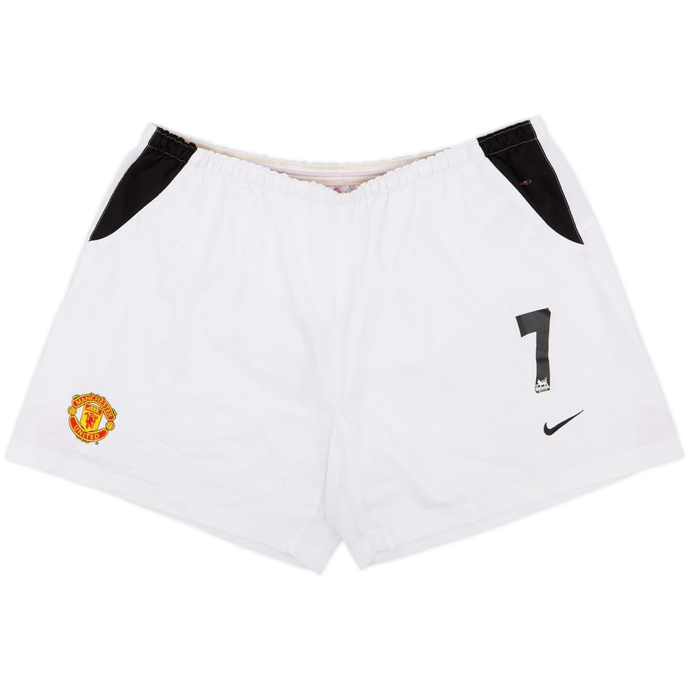 2002-04 Manchester United Home Shorts #7 (Ronaldo) - 6/10 - (XXL)