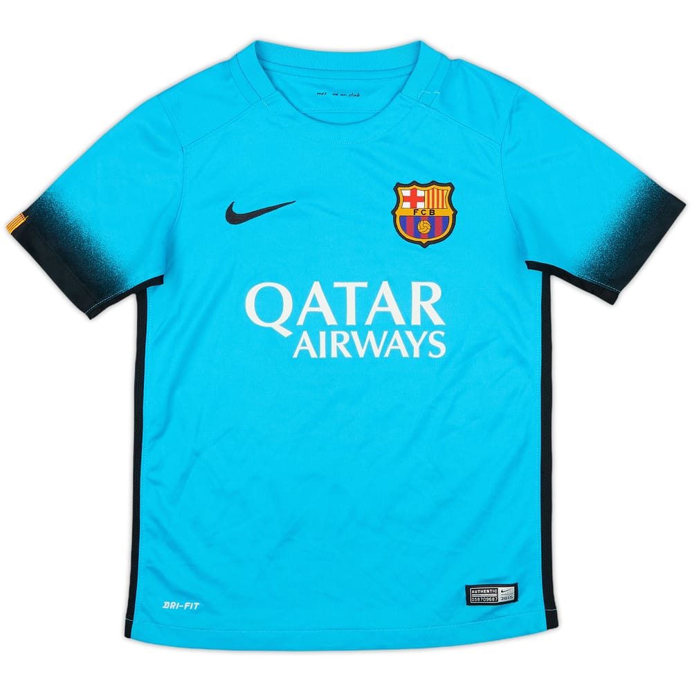 2015-16 Barcelona Away Shirt - 8/10 - (S.Boys)