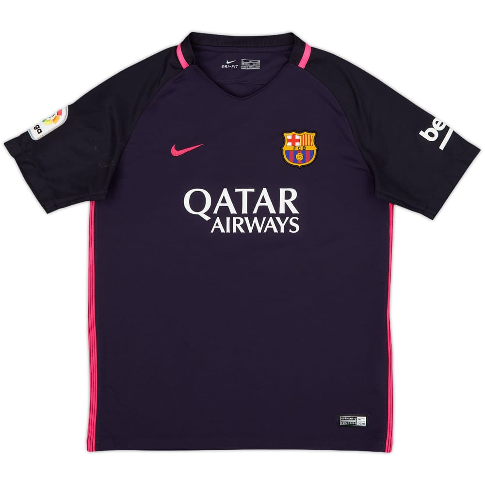 2016-17 Barcelona Away Shirt - 8/10 - (XL.Boys)