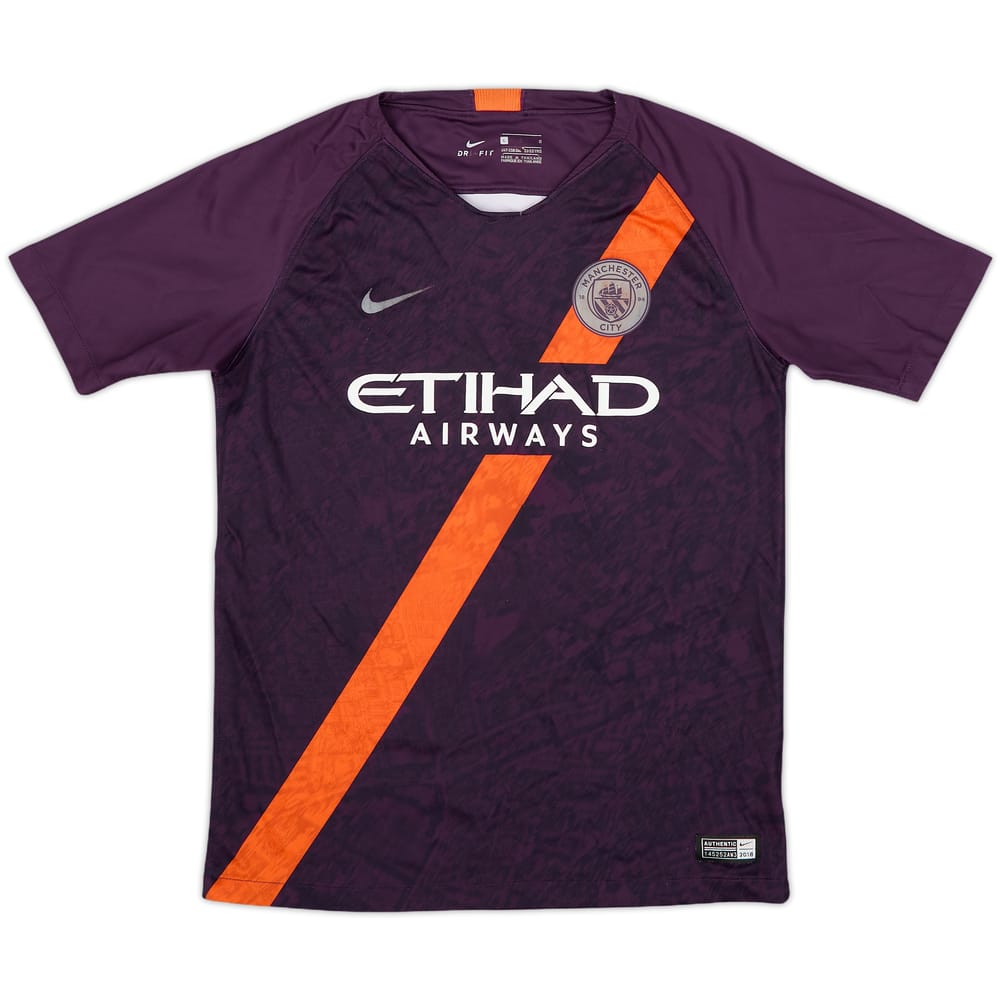 2018-19 Manchester City Third Shirt - 6/10 - (L.Boys)