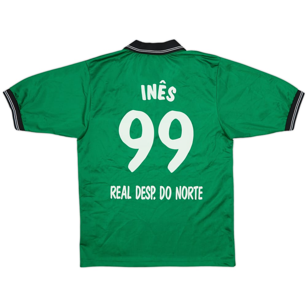 1999-00 Real Desportivo Do Norte Home Shirt Ines #99 - 8/10 - (S)