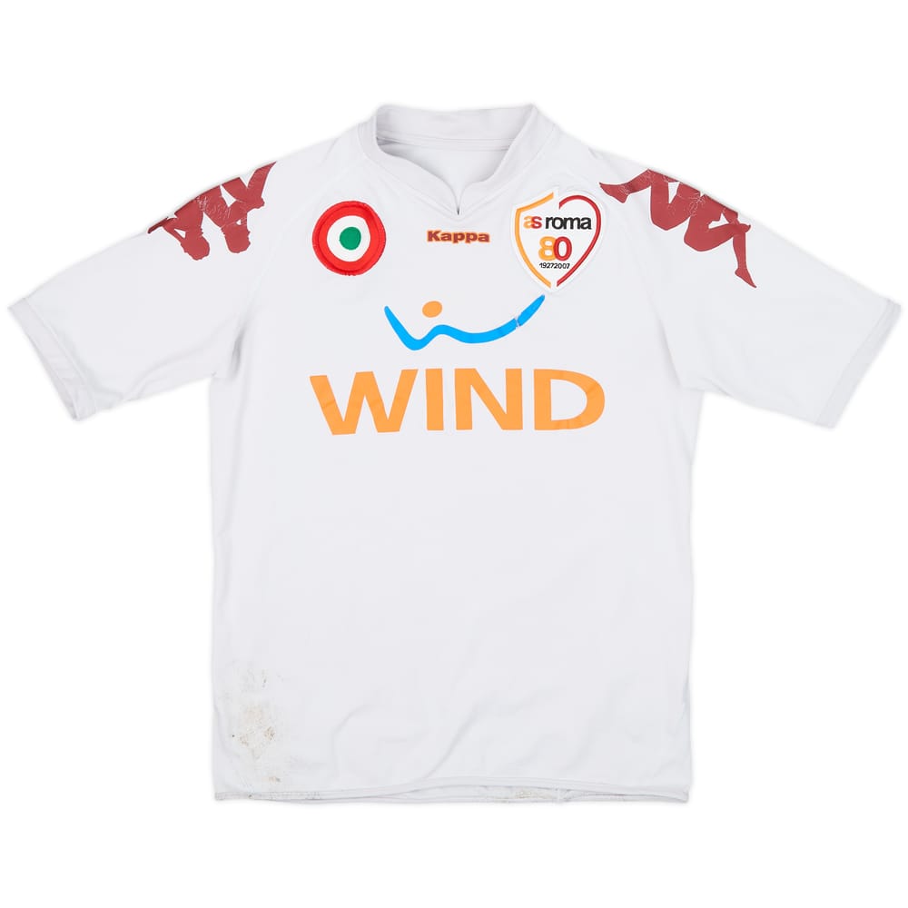 2007-08 Roma Away Shirt - 5/10 - (L.Boys)