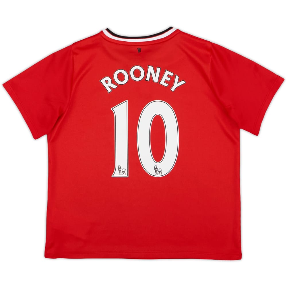 2014-15 Manchester United Home Shirt Rooney #10 - 8/10 - (S.Boys)