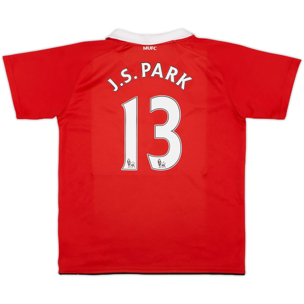 2010-11 Manchester United Home Shirt J.S.Park #13 - 7/10 - (7-8 years)