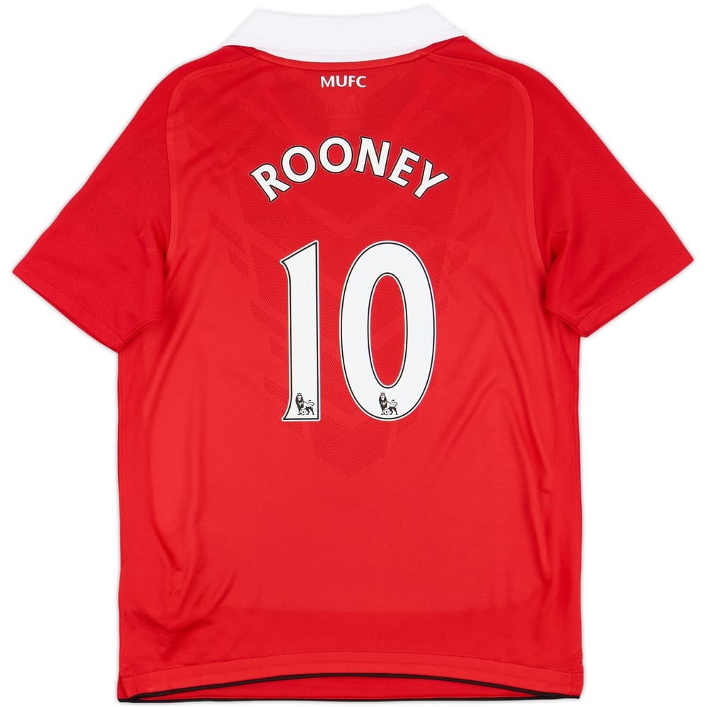 2010-11 Manchester United Home Shirt Rooney #10 (M.Boys)