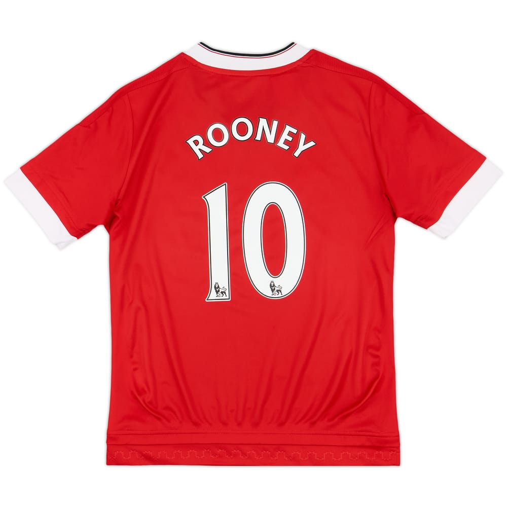 2015-16 Manchester United Home Shirt Rooney #10 - 10/10 - (M.Boys)
