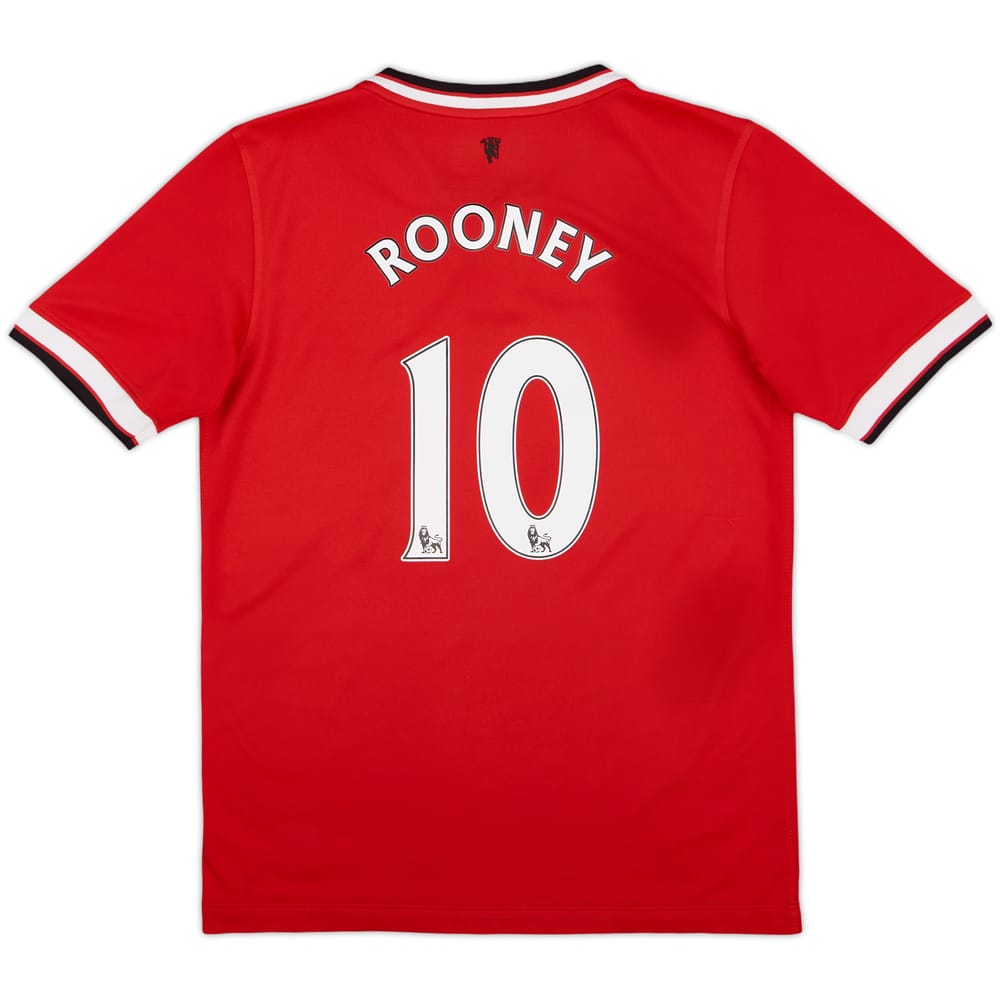 2014-15 Manchester United Home Shirt Rooney #10 - 9/10 - (L.Boys)