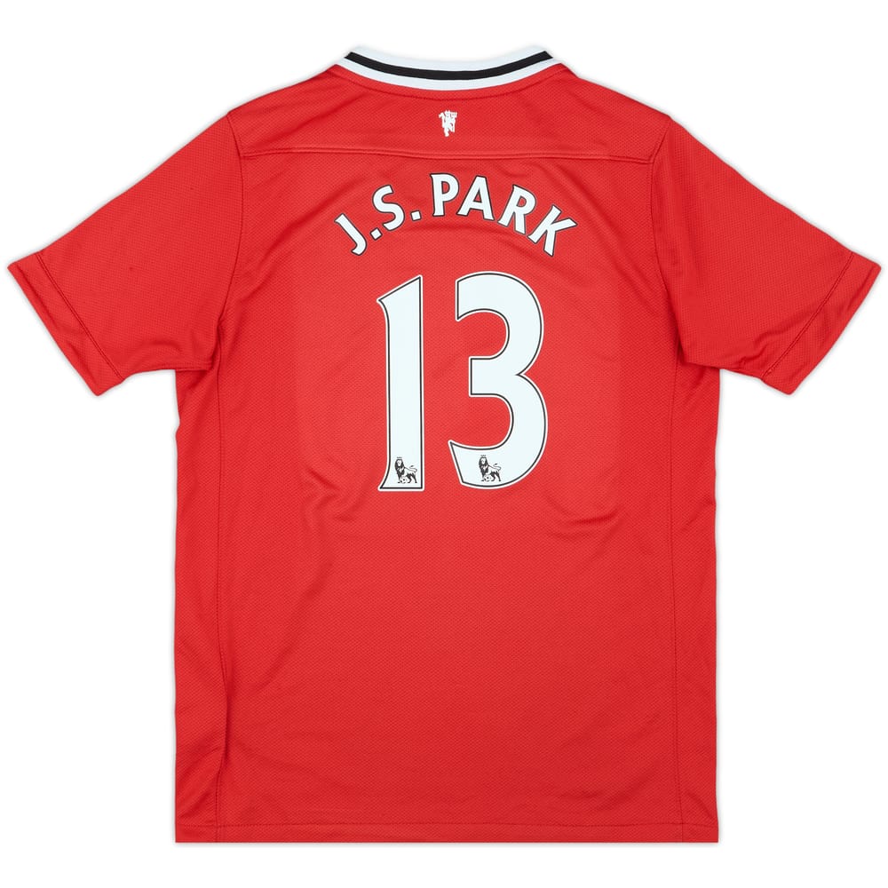 2011-12 Manchester United Home Shirt J.S.Park #13 - 8/10 - (M.Boys)