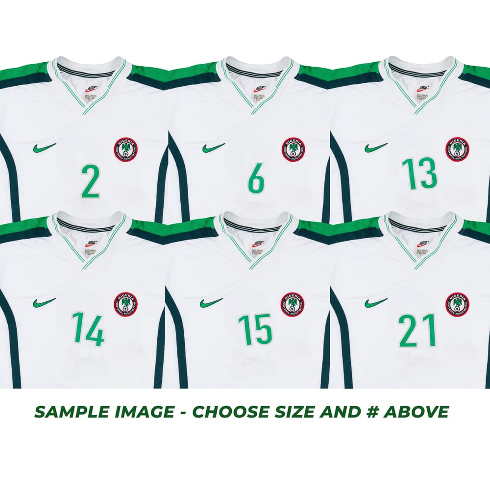 1998-00 Nigeria Player Issue Away L/S Shirt # - NEW - XL