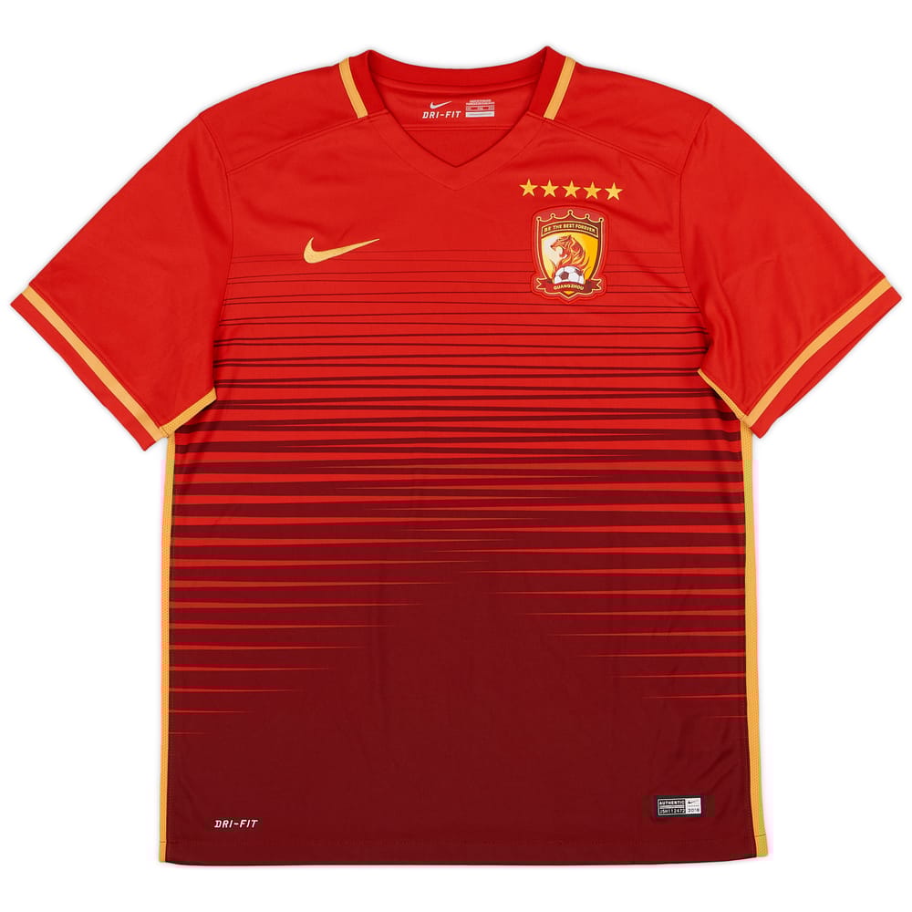 2016-17 Guangzhou Evergrande Home Shirt - 9/10 - (XXL)