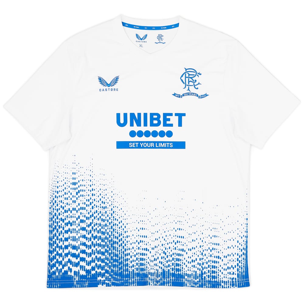 2021-22 Rangers Castore '150 Years Anniversary' Pre-Match Training Tee - 9/10 - (XL)