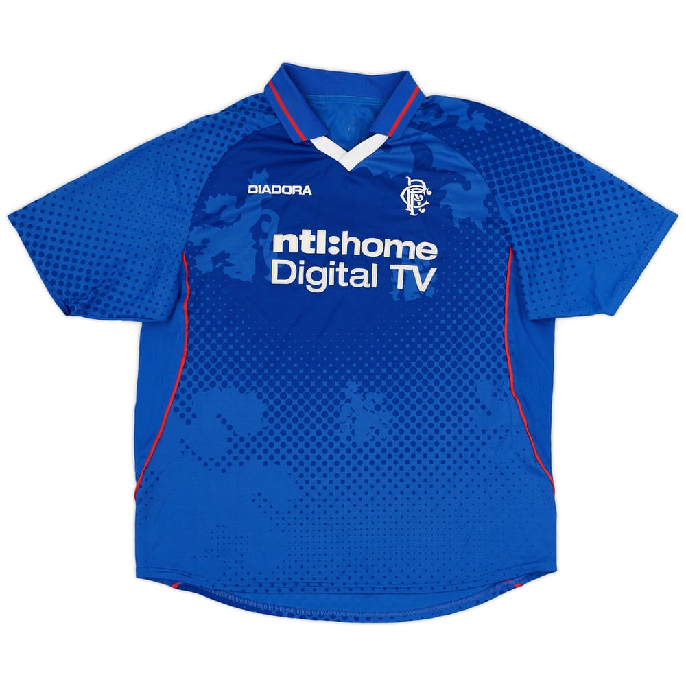 2002-03 Rangers Home Shirt - 8/10 - (XL)
