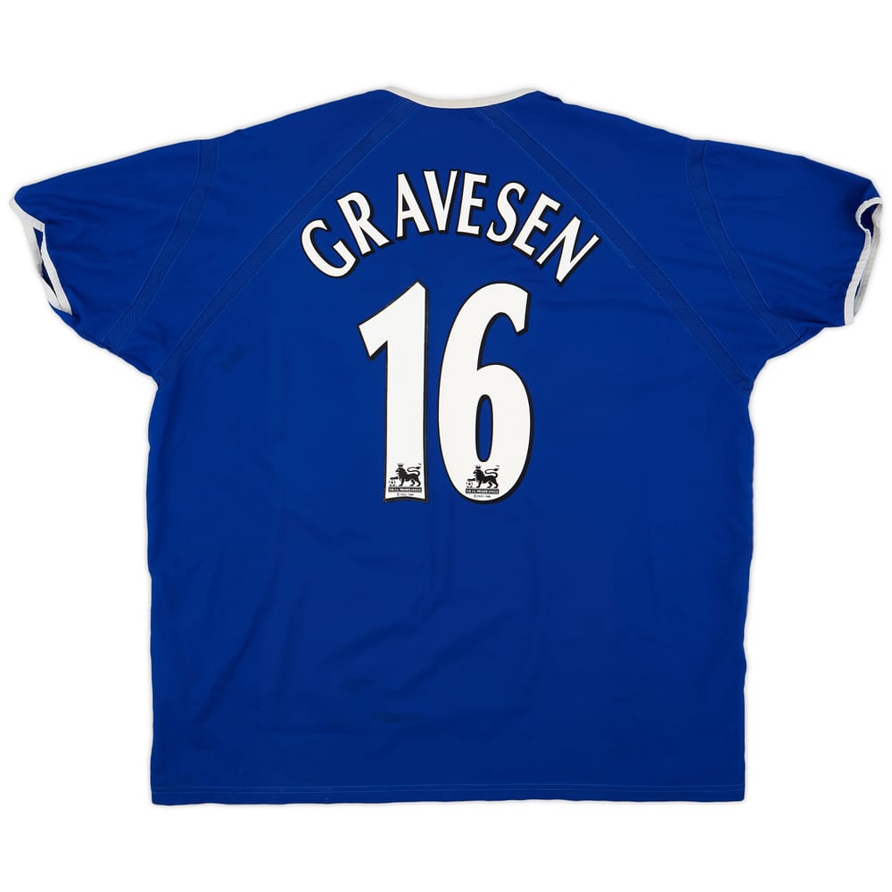 2003-04 Everton Home Shirt Gravesen #16 - 7/10 - (XXL)