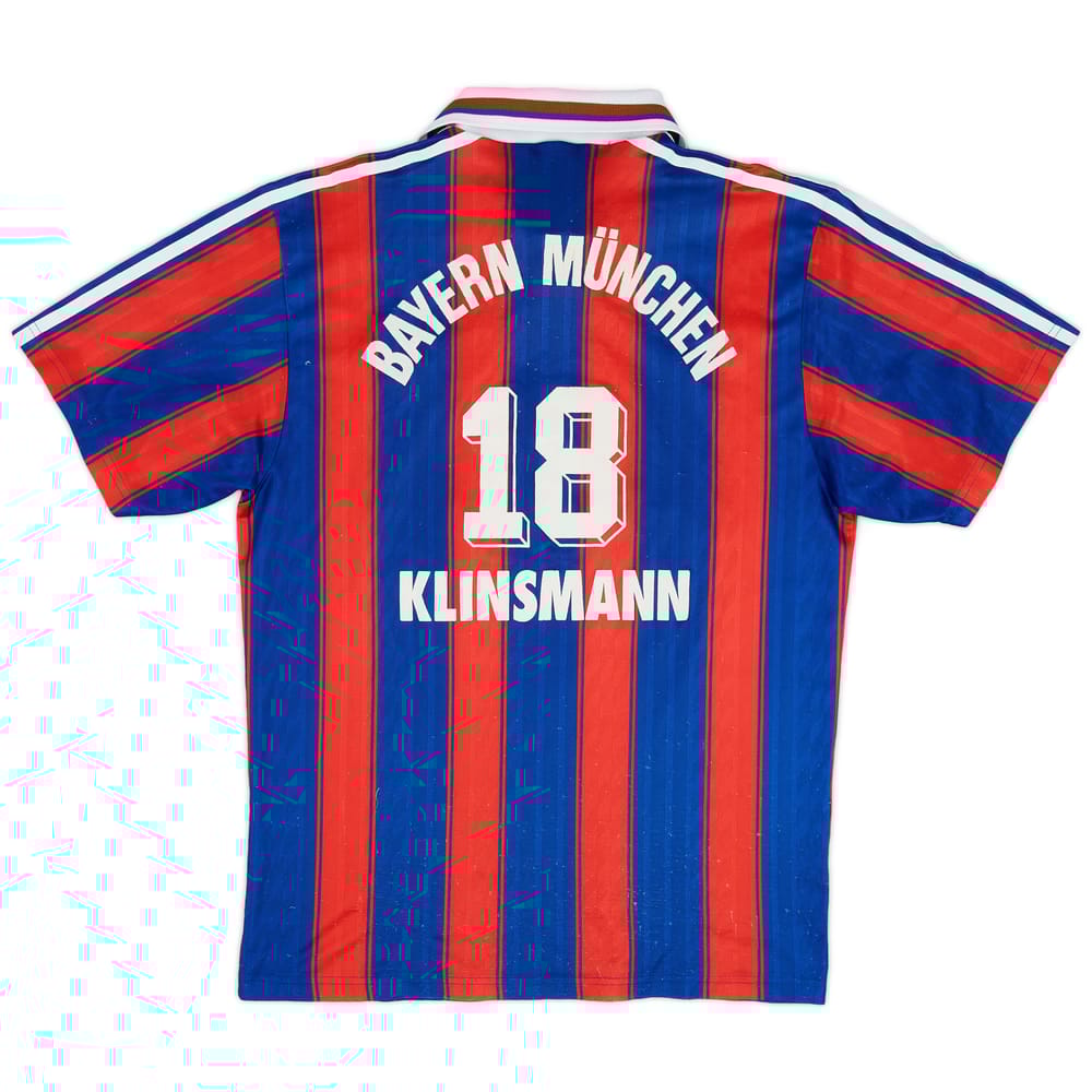 1995-97 Bayern Munich Home Shirt Klinsmann #18 - 7/10 - (S)