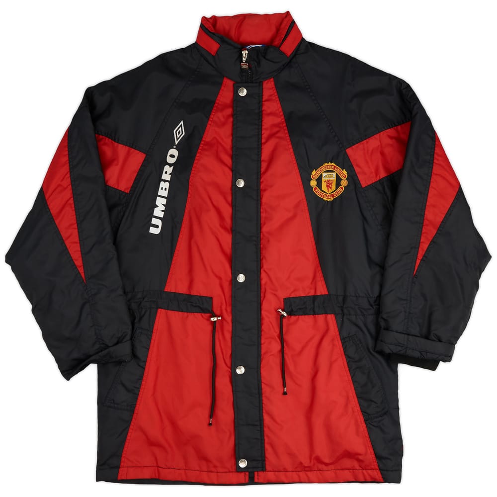 1992-93 Manchester United Umbro Padded Bench Coat - 9/10 - (L)