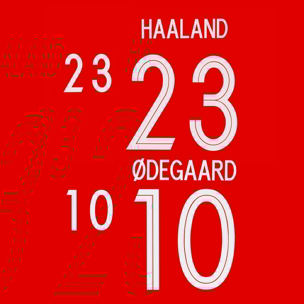 2020-22 Norway Home Name Set