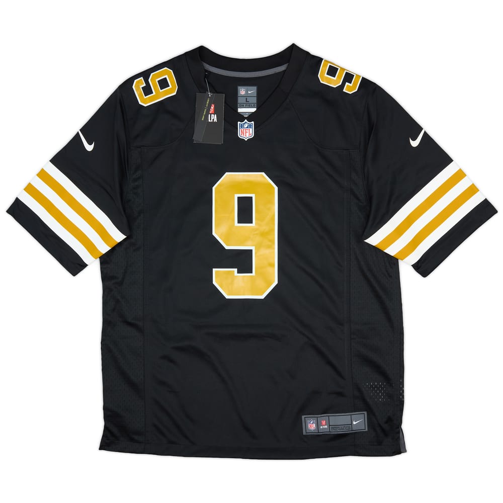 2020 New Orleans Saints Brees #9 Nike Game Alternate Jersey (L)