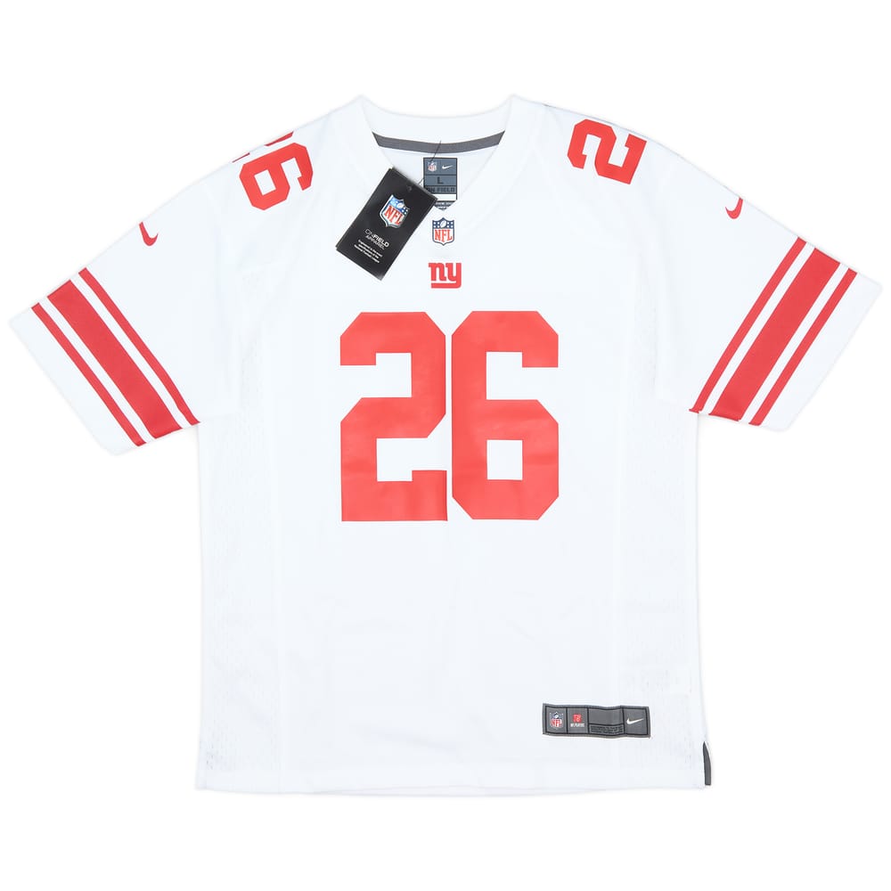 2018-23 New York Giants Barkley #26 Nike Game Away Jersey (L.Kids)