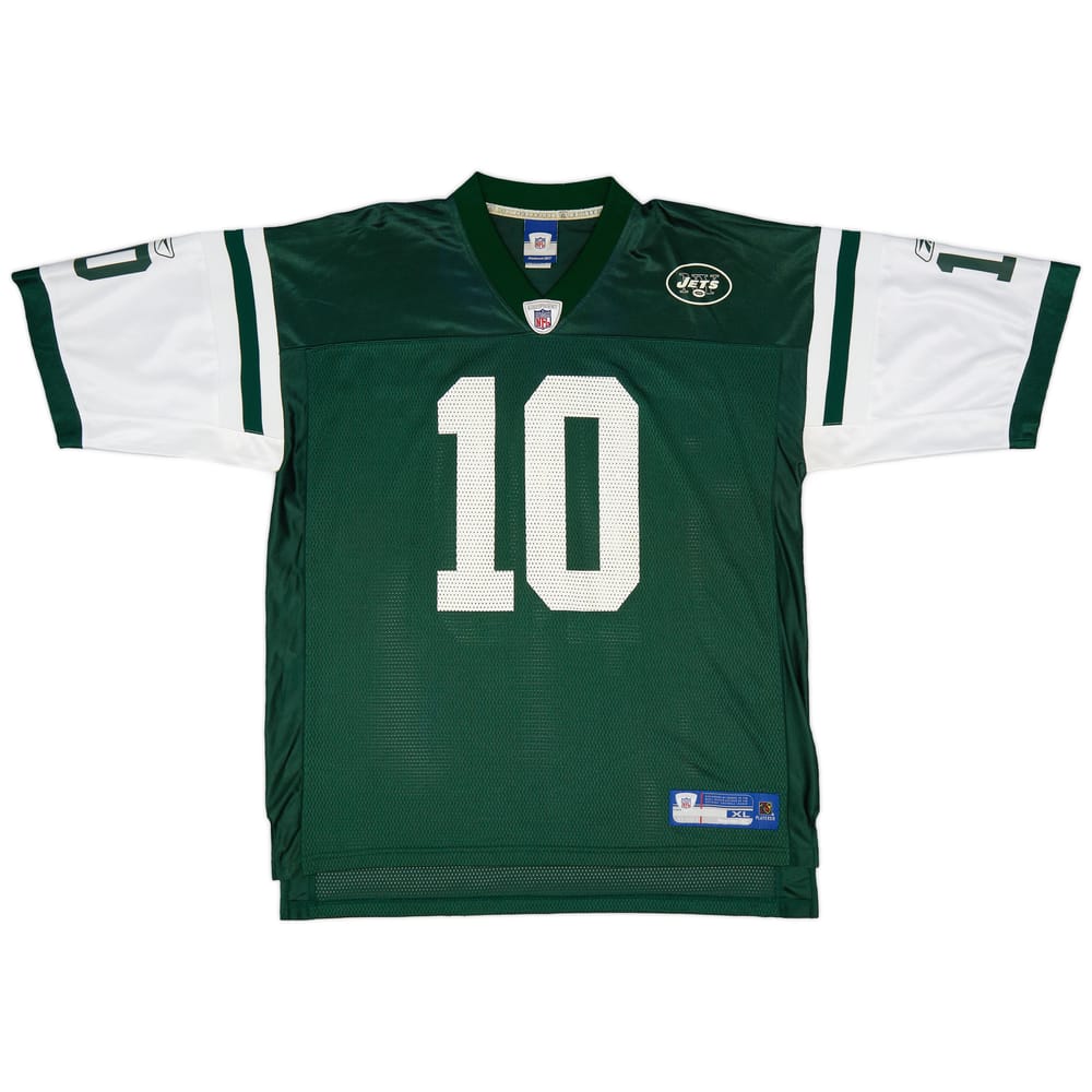 2005-06 New York Jets Pennington #10 Reebok On Field Home Jersey (Very Good) XL