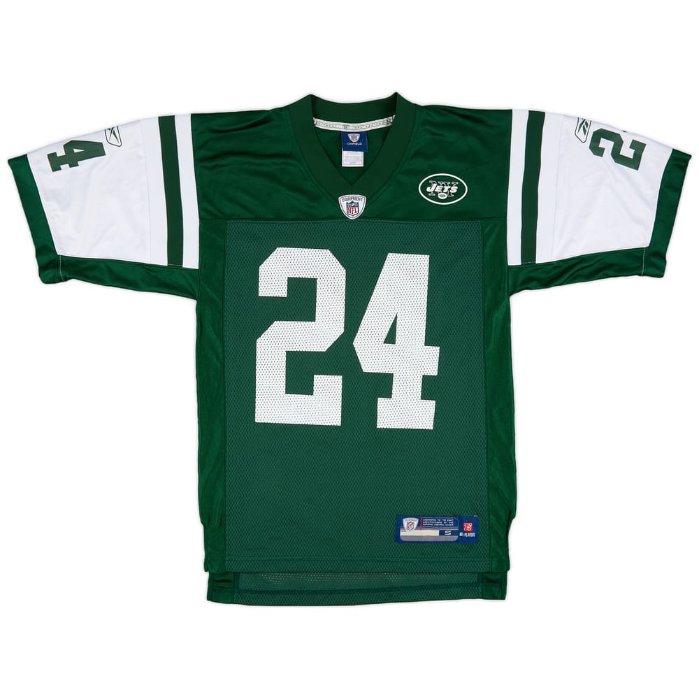 2008-11 New York Jets Revis #24 Reebok On Field Home Jersey (Excellent) S