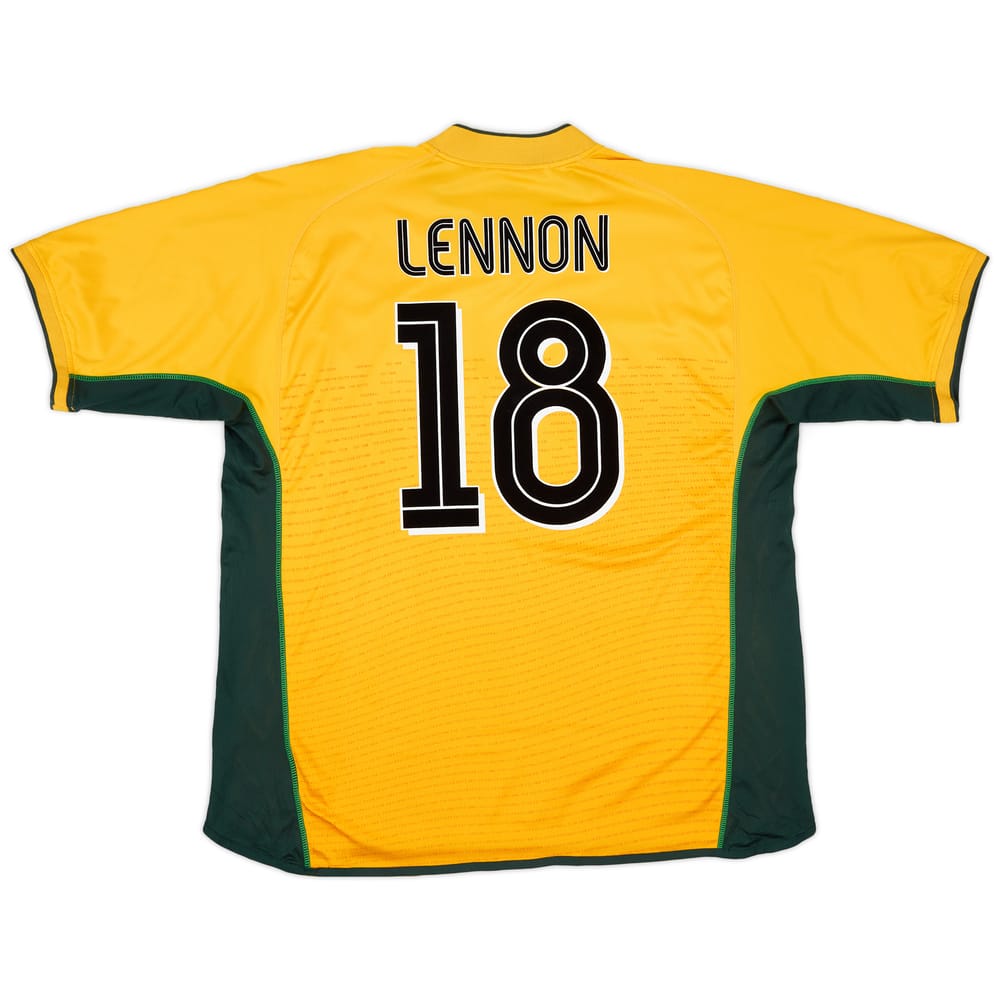 2002-03 Celtic Away Shirt Lennon #18 - 9/10 - (XXL)