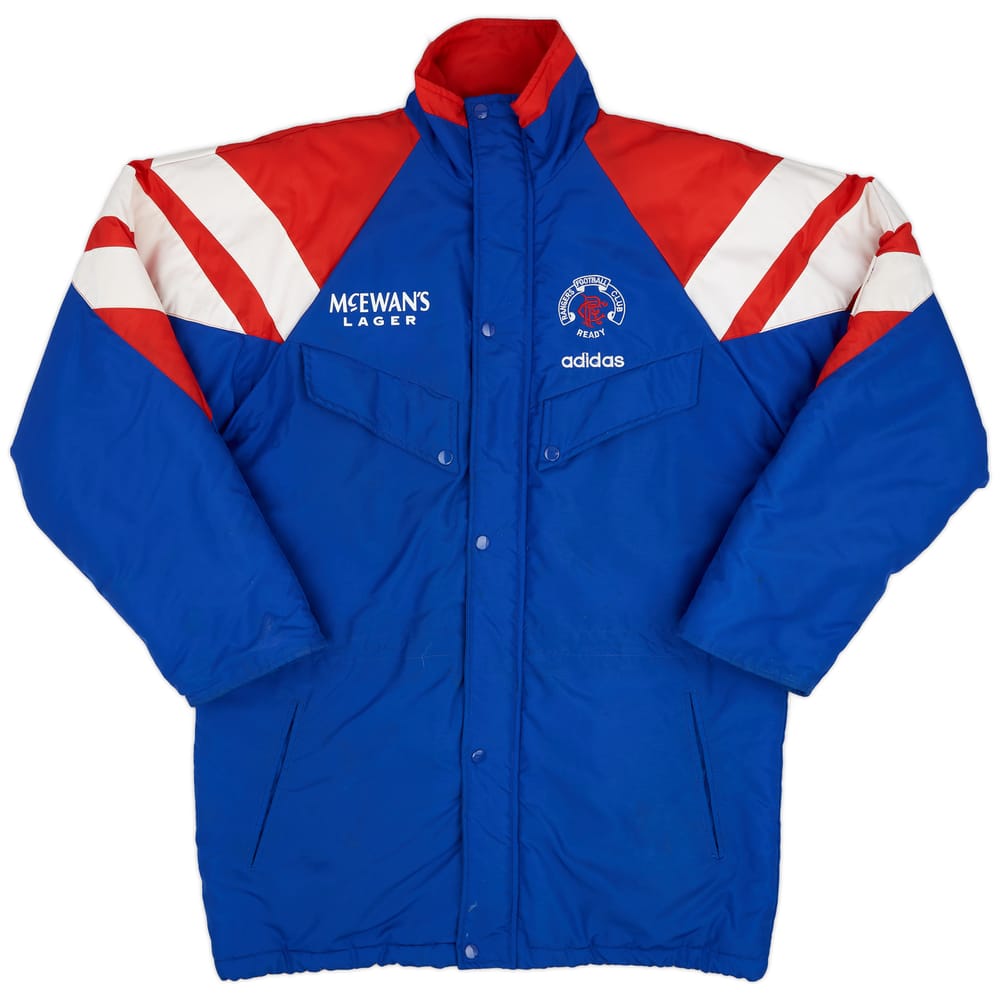 1992-94 Rangers adidas Padded Bench Coat - 9/10 - (M)