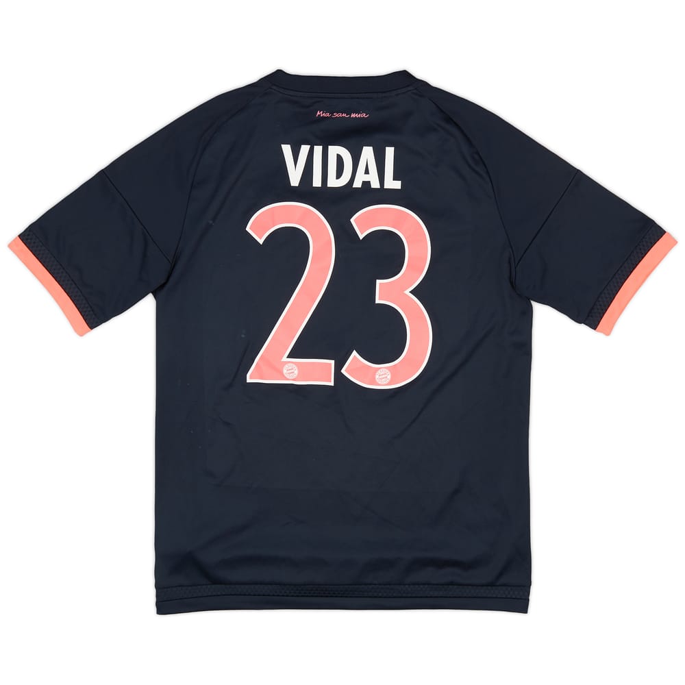 2015-16 Bayern Munich Third Shirt Vidal #23 - 6/10 - (XL.Boys)