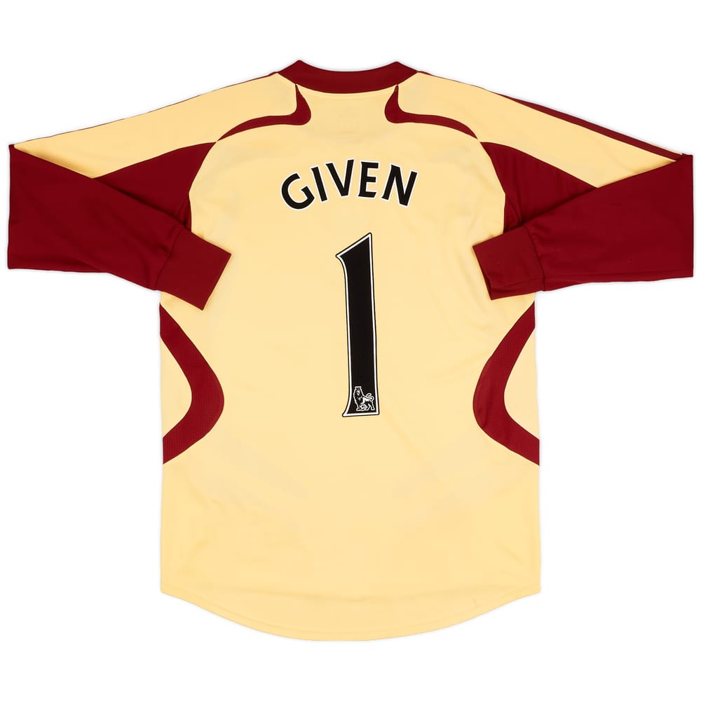 2007-09 Newcastle Player Issue GK Shirt Given #1 - 8/10 - (M)