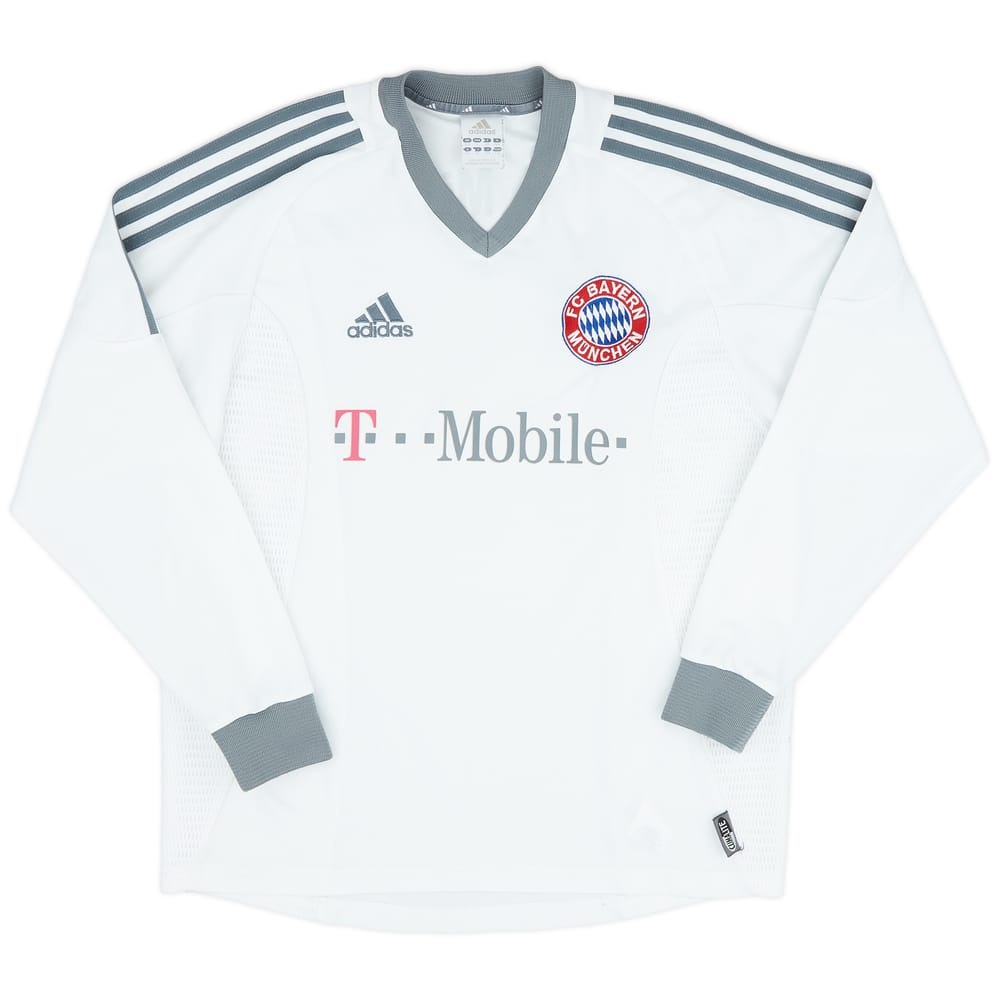 2002-03 Bayern Munich Away L/S Shirt - 8/10 - (XL.Boys)