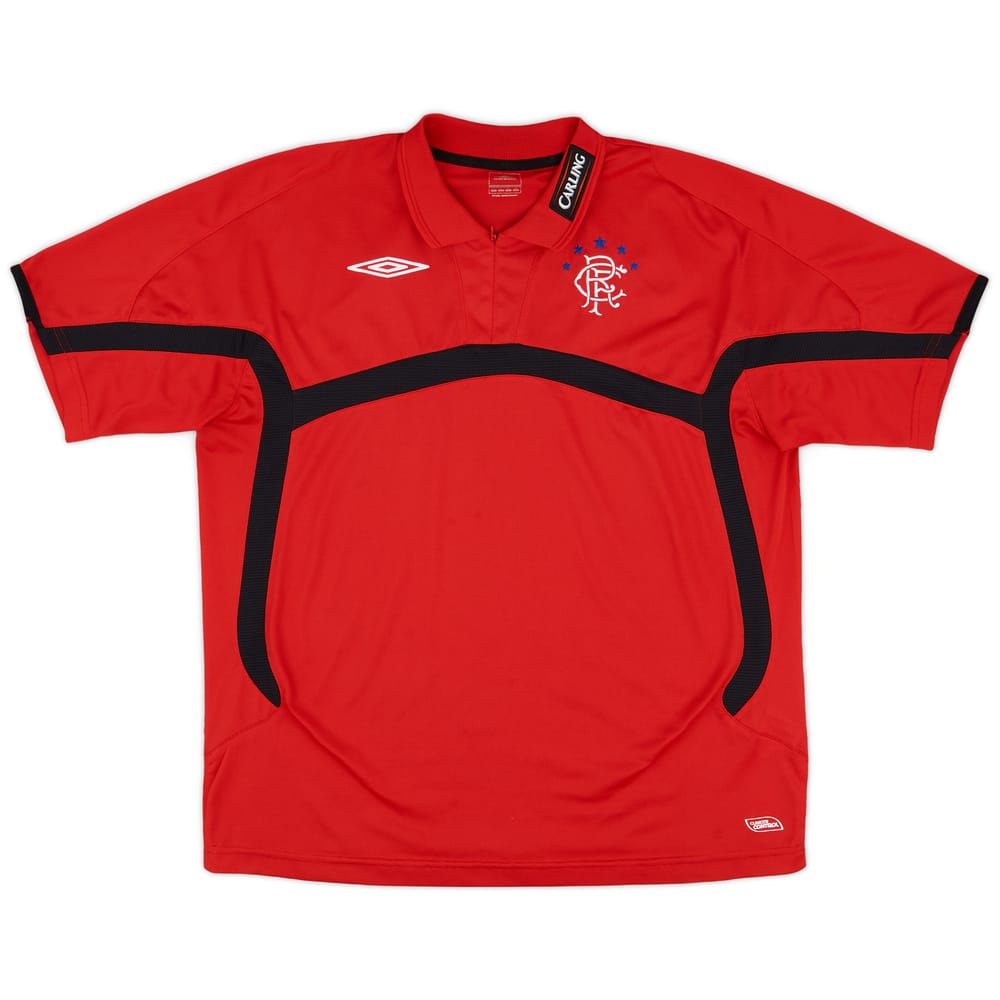 2009-10 Rangers Umbro 1/4 Zip Training Polo - 9/10 - (L)