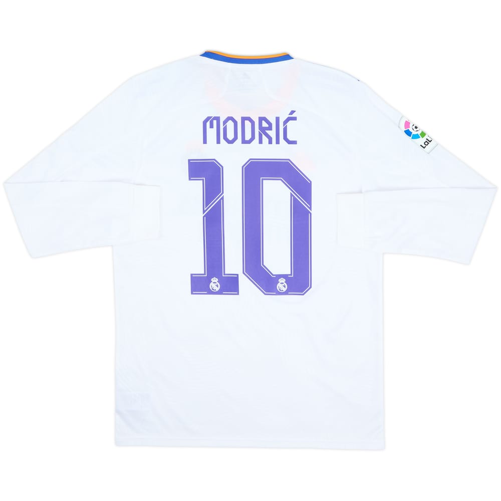 2021-22 Real Madrid Home L/S Shirt Modric #10 (M)