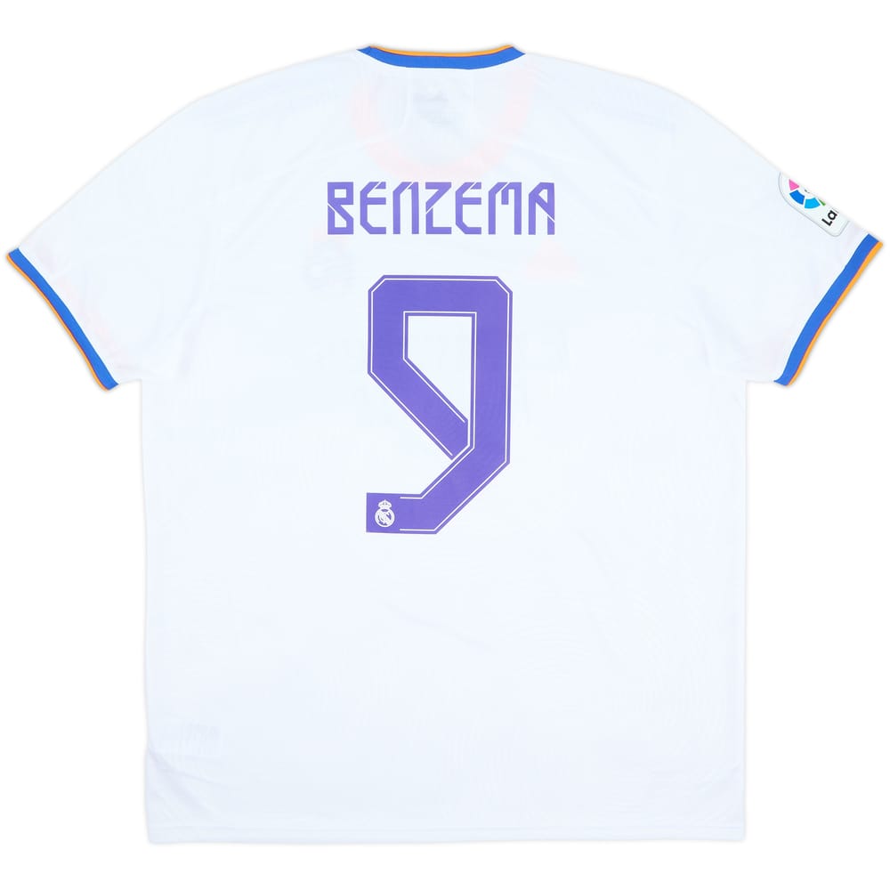 2021-22 Real Madrid Home Shirt Benzema #9 (XL)