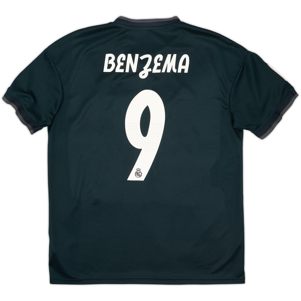 2018-19 Real Madrid Away Shirt Benzema #9 - 8/10 - (M)