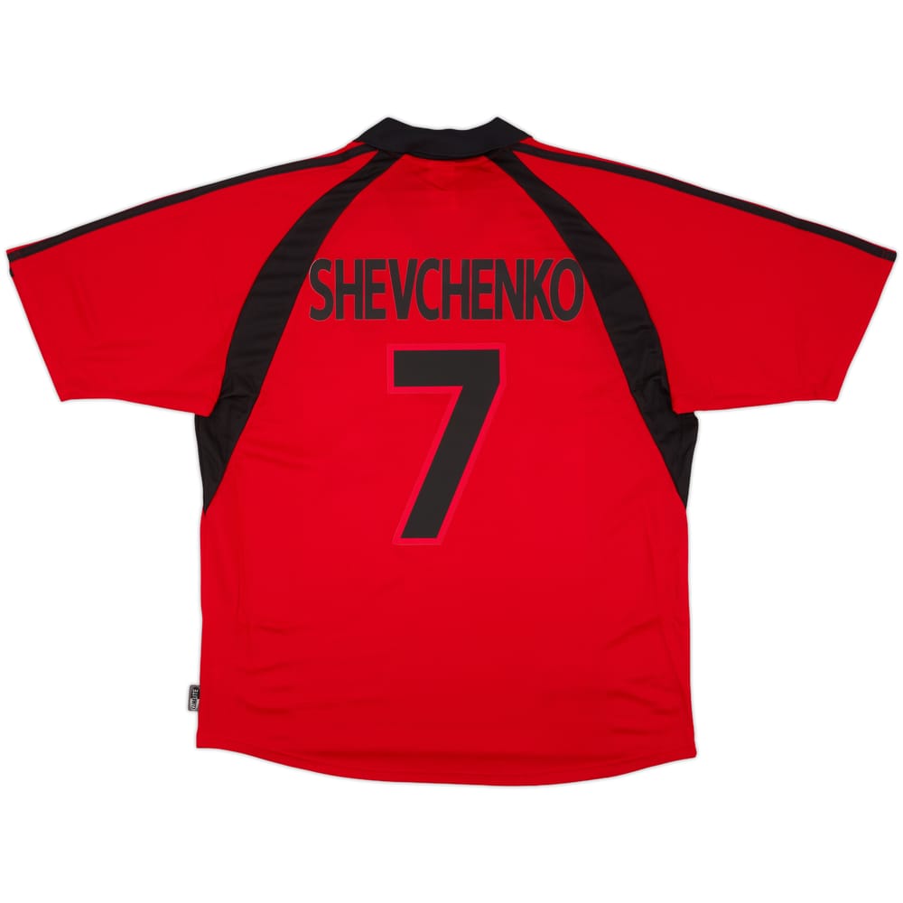 Camiseta de la tercera equipación del AC Milan 2001-02 Shevchenko #7 (XL)