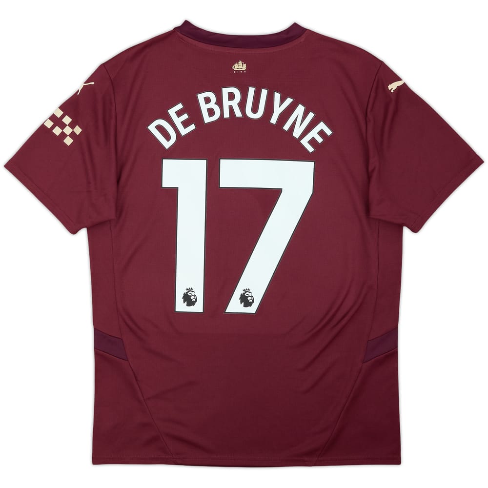 Camiseta de la tercera equipación del Manchester City 2024-25 De Bruyne #17 (M)