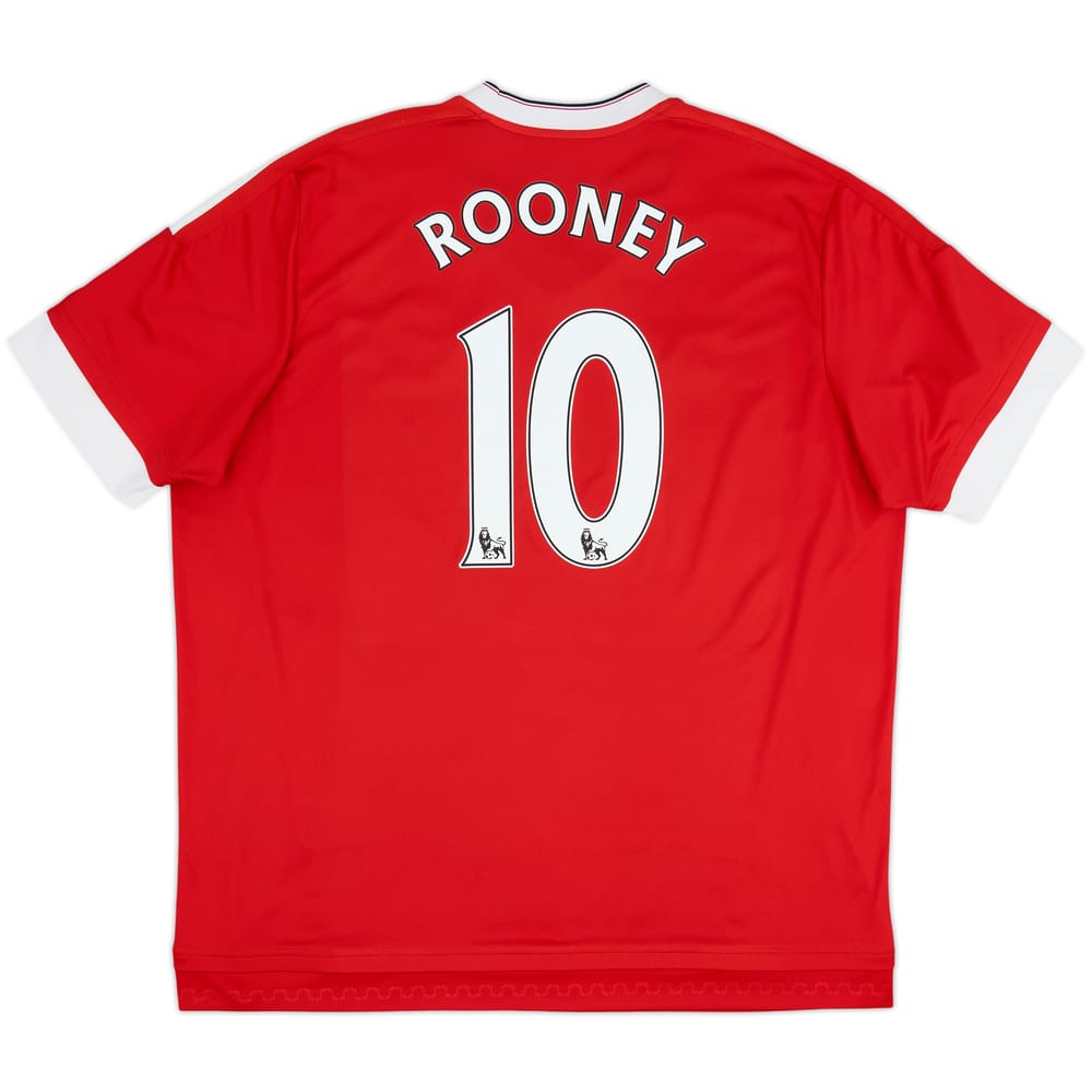 2015-16 Manchester United Home Shirt Rooney #10 - 7/10 - (3XL)
