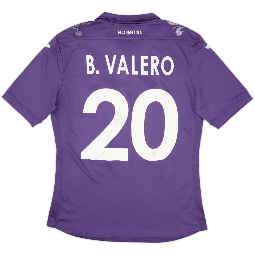 2013-14 Fiorentina Signed Home Shirt B.Valero #20 - 5/10 - (L)