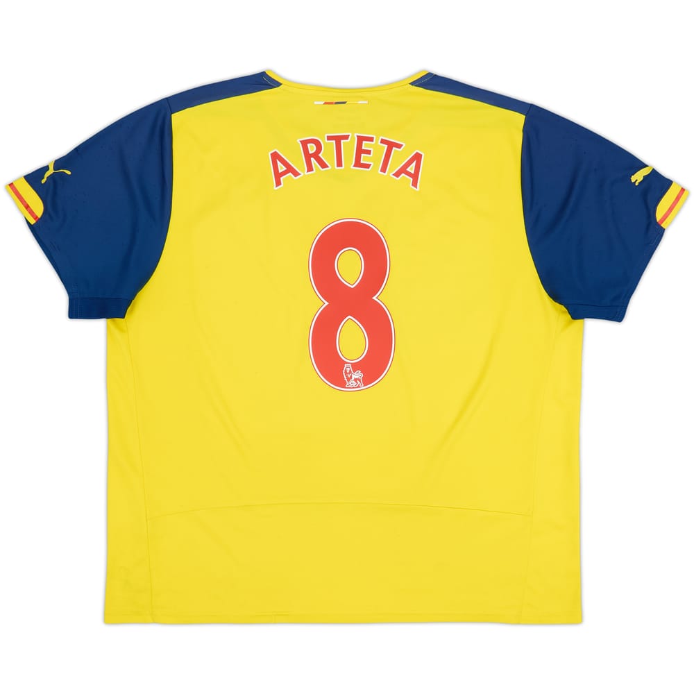 2014-15 Arsenal Away Shirt Arteta #8 - 5/10 - (XXL)